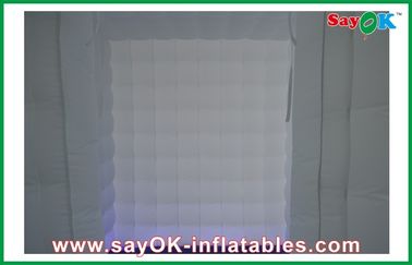 cabine forte branca da foto de pano de Oxford da altura de 2.6m com luz do diodo emissor de luz