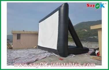 Tela de filme inflável de pano profissional inflável da tela de filme do quintal, tela exterior inflável para eventos