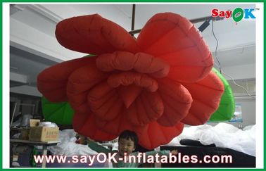 Decoração inflável da iluminação do casamento/iluminação inflável vermelha da flor