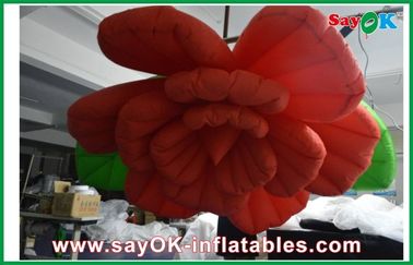 Decoração inflável da iluminação do casamento/iluminação inflável vermelha da flor