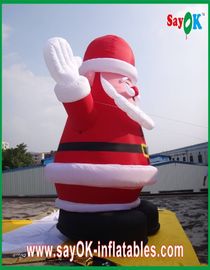 Vermelho inflável de Decoratio dos personagens de banda desenhada de Papai Noel do gigante do Natal