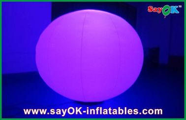Decorações infláveis exteriores do negócio alugado, luz conduzida inflável da bola arredondada