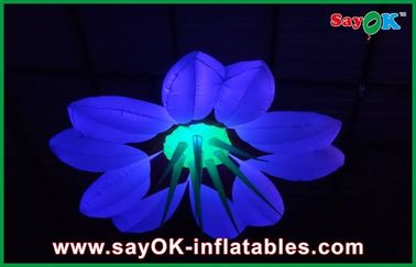 Bens infláveis da forma da flor da decoração da iluminação do diâmetro do partido 2m