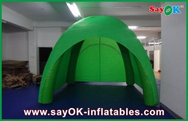 Barraca de acampamento inflável gigante de encerado da barraca do ar do verde solar de EnclosureExhibition da barraca da tampa da abóbada de Sun/PVC
