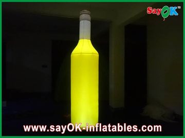 Da garrafa de vinho inflável amarela do poliéster inflatables/categoria comercial