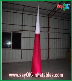 Conduzido iluminando a decoração inflável do cone do diâmetro 1.5meters para o vermelho do evento
