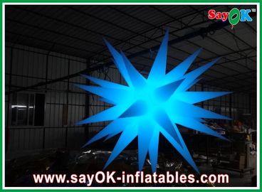 Diâmetro inflável da decoração 2m da iluminação da forma da estrela da decoração da iluminação do partido