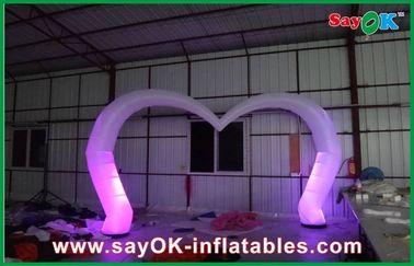 Casamento branco iluminação inflável conduzida do brilho da decoração do arco personalizada