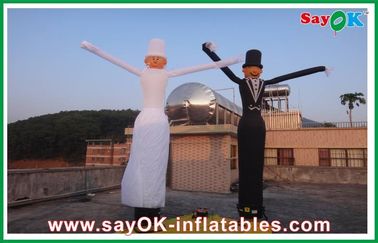 Dançarino de ar inflável de publicidade, homem de dança inflável de 3 metros para cerimônia de abertura de restaurante