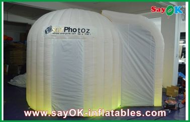 A cabine da foto do casamento contrata o ouro inflável da cabine da foto de 4 x de 3 x de 2.5m dentro de impermeável exterior branco