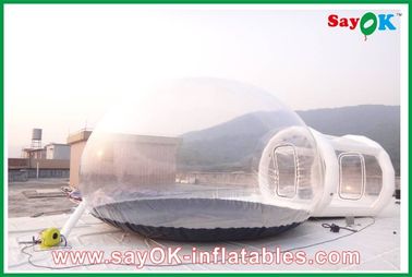 Barraca de acampamento transparente inflável comercial da bolha da barraca inflável do globo para Ourdoor