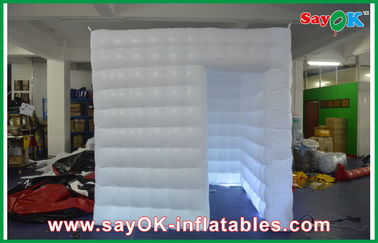 O pano branco de Oxford da cabine móvel impermeável segura inflável da foto do cerco da cabine da foto/PVC revestiu