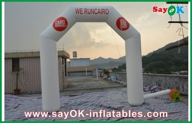 Corrida inflável através do arco inflável durável exterior Logo Printing do PVC dos túneis 4m x 4m personalizados