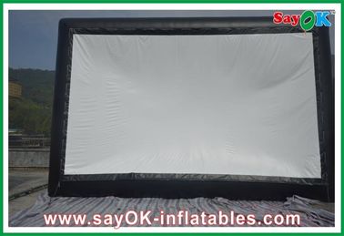 Tela inflável da tevê de pano exterior portátil da projeção da tela de filme certificado do CE de 6 x de 3m/GV