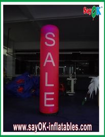 Decoração inflável da iluminação de Advertsing H2m, coluna de nylon da iluminação de pano