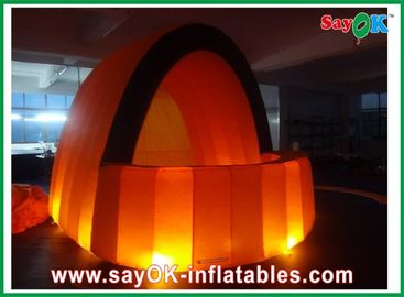 Barra alaranjada de anúncio inflável de Inflatalbe de pano da cabine hermética para o bar/evento com iluminação conduzida