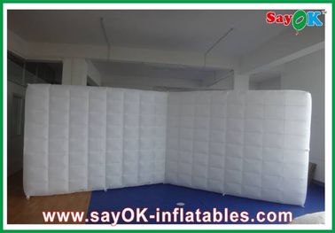 Parede divisória inflável de tenda inflável de família / parede conjunta de luz LED inflada para casamento