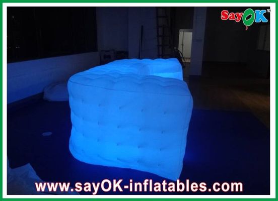 Sofá Cubo Personalizado, Decoração de Festas, Sofá LED Inflável para Venda