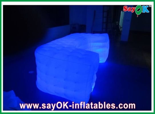 Sofá Cubo Personalizado, Decoração de Festas, Sofá LED Inflável para Venda
