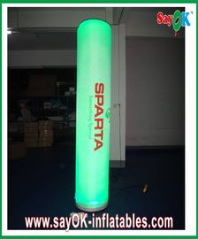 O banquete de casamento verde conduziu a luz inflável do diodo emissor de luz da coluna inflável com imprimir Logo Pillar