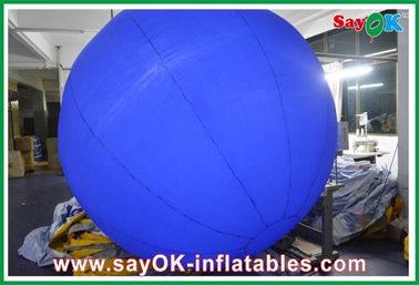 A bola inflável exterior azul personalizada com 12 cores conduziu luzes