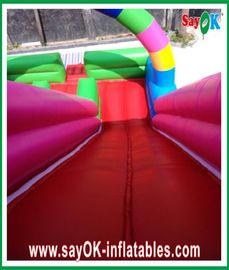Deslizamento e deslizamento inflável com tema de palhaço da piscina deslizamento inflável de segurança multicolor para parque de diversões