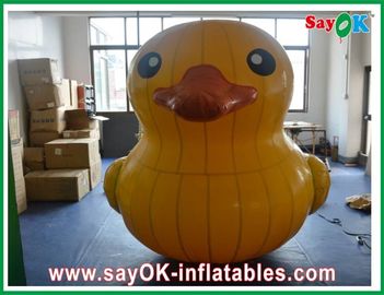 Balões infláveis para animais Eventos Altura 4M Pato amarelo inflável personalizado com sopro de ar de 750w