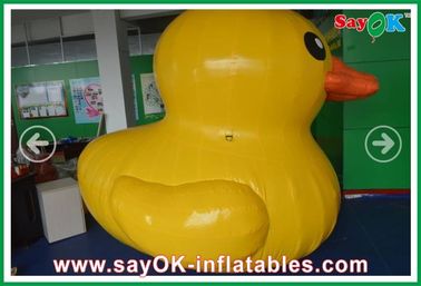 Balões infláveis para animais Eventos Altura 4M Pato amarelo inflável personalizado com sopro de ar de 750w