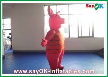 Balões infláveis Publicidade Personagens de desenhos animados infláveis duráveis 0.5mm PVC Piglet Moving Cartoon