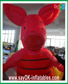 Balões infláveis Publicidade Personagens de desenhos animados infláveis duráveis 0.5mm PVC Piglet Moving Cartoon