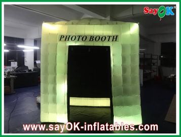 Estúdio inflável Logo Printing Inflatable Blow-Up Photobooth da foto para Photostudio com telhado lançado