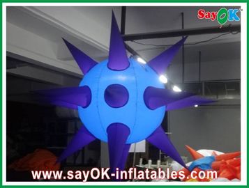 O diabrete de mar inflável Spike Ball Model With Colorful da decoração do diodo emissor de luz ilumina-se para eventos e disco