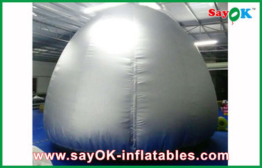 Abóbada inflável de prata do planetário do círculo 5m com a barraca da projeção de pano da projeção