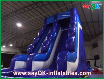 0.55mm PVC Slide de água inflável L6 X W3 X H5m impermeável 3 camadas Slide inflável para piscina