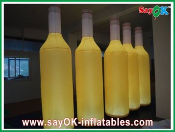 Decoração inflável da iluminação de H2m, garrafa de vinho inflável de pano 190T de nylon
