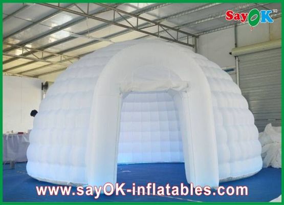 Tenda inflável Camping Cúpula de iglu inflável Tenda de ar inflável Tecido resistente ao fogo forte com luzes led