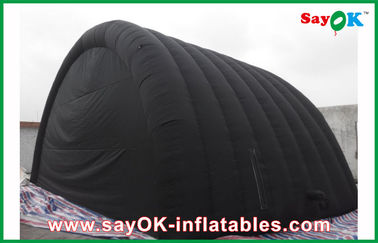 Barraca inflável impermeável preta do ar com pano de Oxford e revestimento do PVC para a barraca inflável do trabalho de Ourdoor