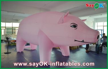 Desenhos animados infláveis cor-de-rosa gigantes do porco personalizados para a propaganda