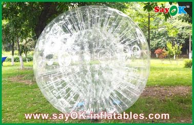 Jogos infláveis transparentes infláveis dos esportes do jogo de futebol, bola engraçada de Zorbing do corpo do PVC de 0.8mm