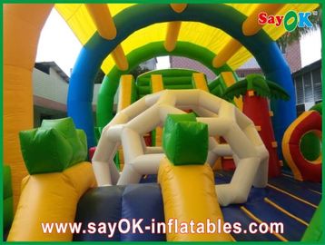 Casa comercial gigante castelo de salto casa inflável colorida casa de salto para crianças diversão