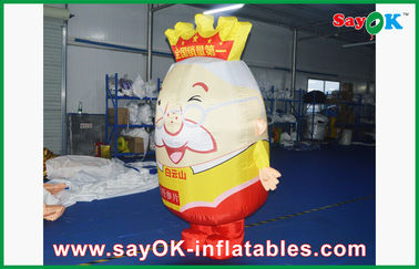 Publicidade Personagens de desenhos animados infláveis Logotipo personalizado Decorações de 5m de altura