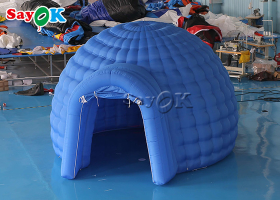 Barraca inflável azul da abóbada da projeção do planetário de Digitas para ativo interno