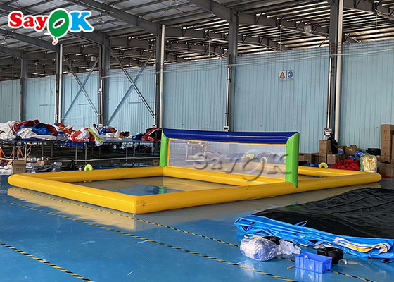 Parques aquáticos infláveis Adultos Interativos Infláveis Água Quadra de voleibol hermética Multifunção Flutuante