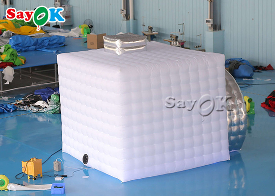 A barraca inflável do partido personalizou a cabine inflável portátil da foto com luz conduzida