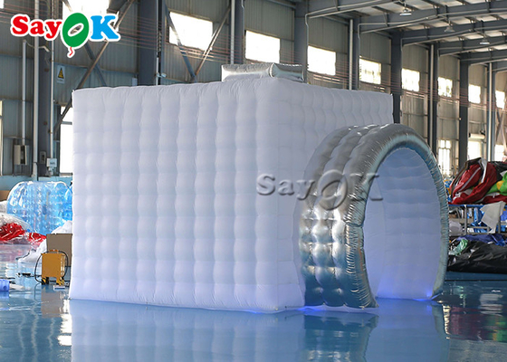 A barraca inflável do partido personalizou a cabine inflável portátil da foto com luz conduzida