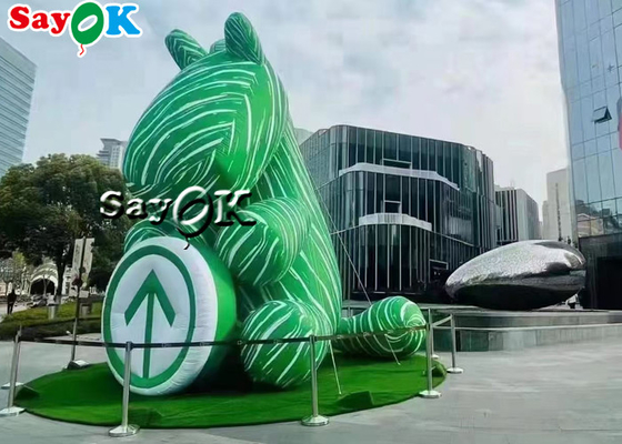 Cavalo Bouncy verde inflável 10m modelo do código do itinerário para a exibição do evento