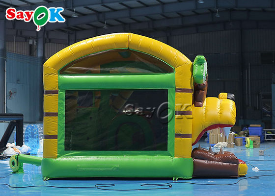 Corrediça de Lion Theme Tarpaulin Inflatable Bounce para o público do quintal