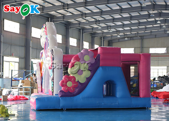 Unicorn Themed Inflatable Trampoline For caçoa jogos de festa de anos