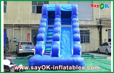 Slide de água ao ar livre Casa de salto engraçada PVC inflável Slide de salto à prova d'água para crianças hermético