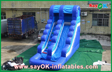 Slide de água ao ar livre Casa de salto engraçada PVC inflável Slide de salto à prova d'água para crianças hermético